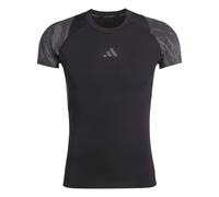 adidas Hombre Techfit AOP Shirt, Black/Grey Six, M