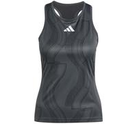 adidas Mujer Club Tennis Graphic Tank Top, Carbon/Black, L