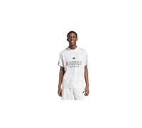 Camiseta adidas tiro np hombre blanco/rojo L