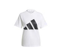 adidas Mujer Essentials Big Logo Cotton Shirt, White/Black, XL