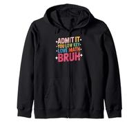 Camiseta Admit It You Low Key Love Math Bruh Back to School Sudadera con Capucha