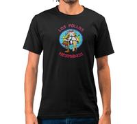 Camiseta Adulto/Niño LOS Pollos Hermanos - Camisetas Chorras para Gañanes, Gente De Mal Vivir y Peor Dormir, Tallas Especiales (Negro, 12-14 años)