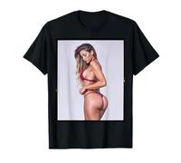 Camiseta AI Girl para Hombre - Sexy AI Woman in Red Bikini Camiseta