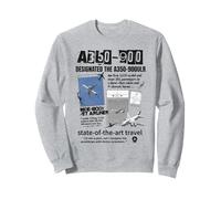 Camiseta Airbus A350-900 Black Aircraft Sudadera