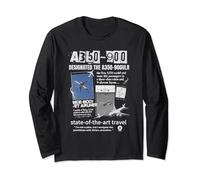 Camiseta Airbus Light Aircraft A350-900 Manga Larga