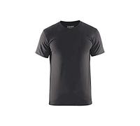 Camiseta ajustada, color gris oscuro, talla XXL
