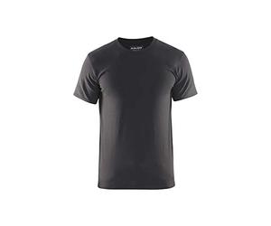Camiseta ajustada de color gris oscuro, talla L