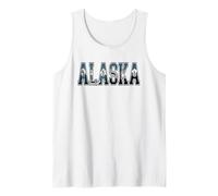 Camiseta Alaska - Retro Vintage Viajes Al Aire Libre Montaña Camiseta sin Mangas