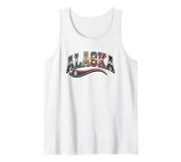 Camiseta Alaska - Retro Vintage Viajes Al Aire Libre Montaña Camiseta sin Mangas