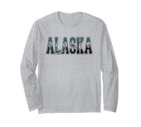 Camiseta Alaska - Retro Vintage Viajes Al Aire Libre Montaña Manga Larga