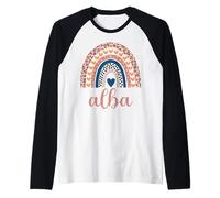 Camiseta Alba con Nombre Alba para Regalo de cumpleaños Camiseta Manga Raglan