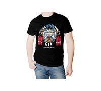 Camiseta Algodón Fan Art Ultra Instinto Gym Goku (L, Negro)
