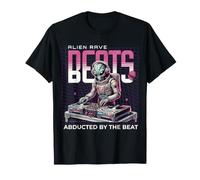 Camiseta Alien Rave Abducted by The Beat DJ tee Camiseta