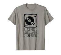 Camiseta All You Need is Love and a Record Player Camiseta