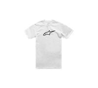 Alpinestars Original Logo tee Camiseta de Manga Corta Cuello Redondo, Blanco, XL para Hombre