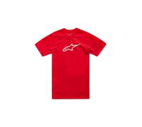 Alpinestars Original Logo tee Camiseta de Manga Corta Cuello Redondo, Rojo, M para Hombre
