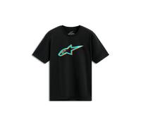 Camiseta Alpinestars Ageless Shadow CSF Negro/TurquesaXL Negro,Turquesa