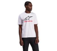 Camiseta Alpinestars Always 2.0 CSF Blanco/Negro/RojoL Blanco,Negro,Rojo
