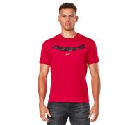 Alpinestars Elliptic Csf tee T-Shirt para Hombre Camiseta de Manga Corta y Cuello Redondo Rojo S
