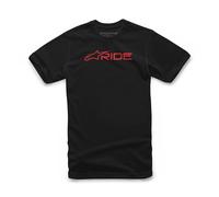 Camiseta Alpinestars Hombre Algodn SS ~ Ride 3.0 Negro Rojo