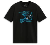 Camiseta Alpinestars MX Casco CSF NegroL Negro