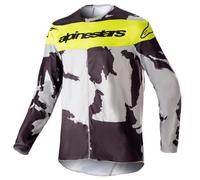 camiseta alpinestars racer tactical 23 - gris / amarillo XL