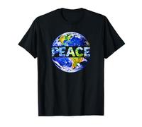 Camiseta Ambiental Peace Earth Day Save The Planet Earth Camiseta