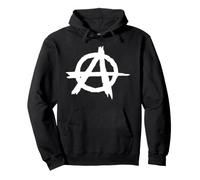 Camiseta Anarchy - Anarquía Punk Graffiti Signo Sudadera con Capucha