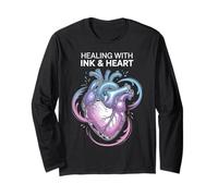 Camiseta anatómica artística Healing with Ink & Heart Manga Larga
