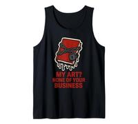 Camiseta Angry Artist Burnout Humor Creative Rage Art Block Camiseta sin Mangas