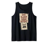 Camiseta Angry Artist Burnout Humor Creative Rage Art Block Camiseta sin Mangas