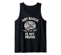 Camiseta Angry Artist Burnout Humor Creative Rage Art Block Camiseta sin Mangas