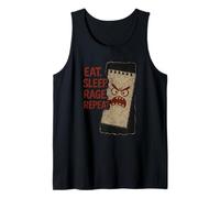 Camiseta Angry Artist Burnout Humor Creative Rage Art Block Camiseta sin Mangas
