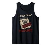 Camiseta Angry Artist Burnout Humor Creative Rage Art Block Camiseta sin Mangas