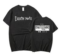 Camiseta Anime Death Note - Death Note Yagami Light Fashion Shirt - Death Note Camiseta de Manga Corta