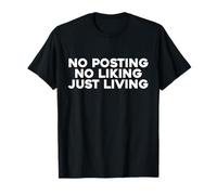 Camiseta anti redes sociales para tecnófobos y odios Camiseta