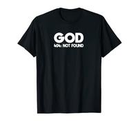 Camiseta anti religión Dios 404: camiseta no encontrada atea Camiseta