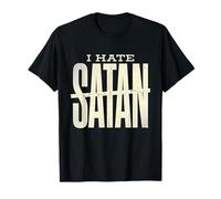 Camiseta Anti Satanás Divertida Cristiana Jesús Dios Iglesia Camiseta