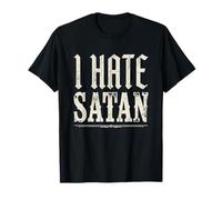 Camiseta Anti Satanás Divertida Cristiana Jesús Dios Iglesia Camiseta