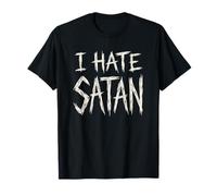 Camiseta Anti Satanás Divertida Cristiana Jesús Dios Iglesia Camiseta