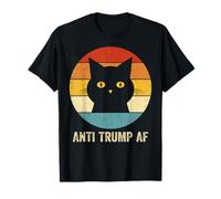 Camiseta Anti Trump AF, retro, divertida, con gato anti Trump Camiseta
