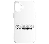 Camiseta antibullying estilo cómic Kindness is my Superpower Carcasa para iPhone 16 Plus