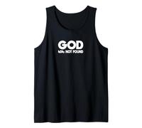 Camiseta antirreligiosa God 404: Not Found Atheist Camiseta sin Mangas
