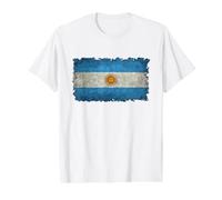 Camiseta Argentina Bandera de Argentina para Hombre/Mujer/Juventud/Niño Camiseta gráfica económica, Hombre, Blanco, S