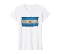 Camiseta Argentina Bandera de Argentina para Hombre/Mujer/Juventud/Niño Camiseta gráfica económica, Mujer, Blanco, S