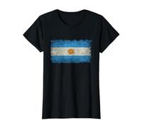 Camiseta Argentina Bandera de Argentina para Hombre/Mujer/Juventud/Niño Camiseta gráfica económica, Mujer, Negro, S