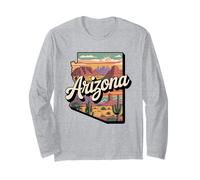 Camiseta Arizona Flag - Arizona Cactus Desert AZ Pride Manga Larga