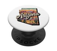 Camiseta Arizona Flag - Arizona Cactus Desert AZ Pride PopSockets PopGrip Adhesivo