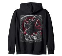 Camiseta artística de Terror gótico Oscuro de Grim Reaper Scythe Fallen Angels Sudadera con Capucha