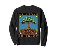 Camiseta As Above So Below Tree of Life, Estilo Tarot gótico Sudadera